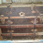 Refinishing antique 19th century steamer chest