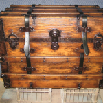 Refinishing antique 19th century steamer chest